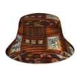 thumbnail image 1 of Balery Log Cabin Inside Sombreros para el sol para hombre y mujer, sombrero de pescador con UPF 50+, 1 of 6