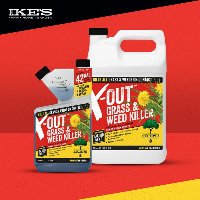 Ike's Farm X-Out, Non-Selective Weed & Grass Killer, 32 oz
