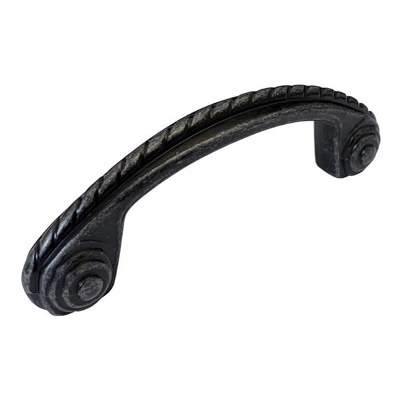 Antique Pewter Kitchen Cupboard Furniture Cabinet Drawer Dresser Rope Handle Knobs Pulls (25 Pack, Handle Pull 76MM (Approx. 3"))