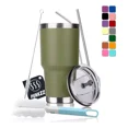 thumbnail image 1 of Vaso Térmico Portátil De Acero Inoxidable 30oz Con Calor/frí Color Verde Punkzz, 1 of 7