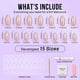 thumbnail image 4 of Set de uñas BtartBox Almond Short Nude Natural 30 de Press On Nails, 4 of 6