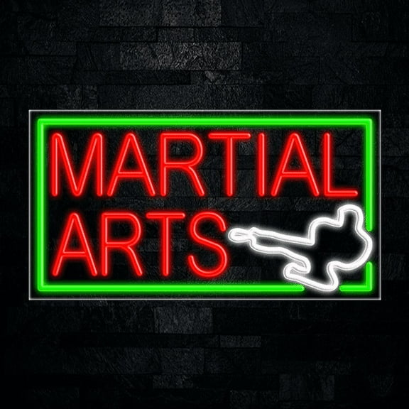 Martial Arts-LED Neon Sign 33"L x 18"H #31293