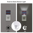 thumbnail image 2 of KLL Vintage Corn Pattern in Red Blue for Night Lights,Auto Sensor Night Lamp Plug in Night Light with Dusk-to-Dawn Light Sensor LED Nightlightfor Adults & Kids Room/Bedroom/Hallway, 2 of 7