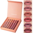 thumbnail image 1 of Juego de 6 pintalabios líquidos mate para mujer, resistente al agua, brillo labial mate, lápiz labial de larga duración, 1 of 15