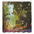 thumbnail image 3 of Ambesonne Nature Shower Curtain, Spring with Fall Leaves, 69"Wx75"L, Multicolor, 3 of 3