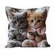 thumbnail image 2 of Funda de almohada con estampado de animales adorables y lindos para dormitorio, hogar y sofá, funda de cojín de poliéster con bordado falso., 2 of 6