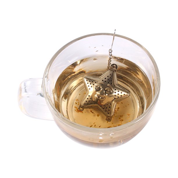 Mgaxyff Cute Stainless Steel Loose Tea Infuser Leaf Strainer Filter Diffuser Herbal Spice Star
