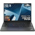 thumbnail image 1 of Lenovo ThinkPad E16 Ordinateur Portable Professionnel 16,0 Po Écran WUXGA (AMD Ryzen 7 7735U, 32 Go DDR5, SSD PCIe 2 To, AMD Radeon 660M, Clavier Rétroéclairé, Lecteur d'Empreintes Digitales, Thunderbolt 4, Win 11 Pro), 1 of 9
