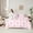 Pink 01, variant on Feelyou Pink Princess Bow-tie Twin Bedding Sets 7-Piece for Kids, Kawaii Love Heart Bedding Comforter Set, Spring Flower Floral Reversible Sheet Sets, Microfiber Bedroom Decor