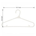 thumbnail image 6 of 10 Packs Plastic Non-Slip Hangers with Pinch Clips, Durable Space Saving Clothes Hangers for Clothing White, 6 of 6
