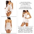 thumbnail image 3 of Ropa De Dormir De Malla De Encaje, Cómodo Conjunto De Lencería Con Cuello En V Y Correa De Espagueti Para Recién Casados ANGGREK No, 3 of 6