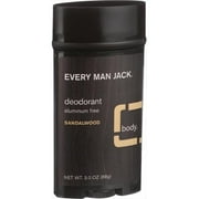Every Man Jack Dedorant Stick Sandalwood - 3 Ounce