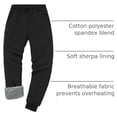 thumbnail image 6 of Pioneer Camp Men's Sherpa Lined Sweatpants Winter Warm Fleece Joggers Heavyweight Thermal Pants for Athletic Lounge Running, 6 of 6
