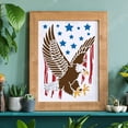 thumbnail image 6 of Eagle Stencil 11.7x8.3 inch A4 Eagle Flag Stencil for Painting Reusable Eagle Pattern Drawing Stencil Eagle DIY Craft Stencil for Painting on Wood Tile Paper Fabric Floor Wall, 6 of 9