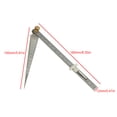 thumbnail image 3 of 2-Piece Stainless Iron Taper Gauge Set - 0-15mm Measuring Range, 0.1mm Precision - Portable Wedge Feeler Gauges for Inner Diameter & Aperture Measurement, Easy-Carry Hole Sizing Tools with Clear, 3 of 5