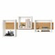thumbnail image 2 of Repisas Milán Hogare – Set de Cubos de Pared en Blanco con Fondo de Madera – Diseño Minimalista y Elegante para Sala, 2 of 5