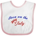 thumbnail image 3 of Inktastic Born on the 4th of July Boys or Girls Baby Bib, 3 of 4