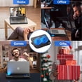 thumbnail image 6 of Behome Laptop Cooling Pad, 5 Heights & Stepless Adjustable Speeds, Quiet Gaming Laptop Cooler with Blue Lights, Portable Two USB Ports Laptop Cooler for 12"-15.6" Laptops, Black, 6 of 9