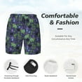 thumbnail image 3 of Haiem Magic Toads in Hats Mens Swim Trunks with Compression Liner 2 in 1 Swimming Shorts Stretch Swimwear Quick Dry,Board Shorts-Small, 3 of 9