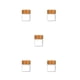 thumbnail image 1 of Injueey Contenedores de condimentos de especias sellados y a prueba de humedad hechos de vidrio Premium Usos convenientes Almacenamiento 47 * Type2 NO2, 1 of 6