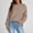 1Khaki, variant on Womens Ultra Soft Textured Sweatshirt Crew Neck Tops Long Sleeve Tunics Blouses with Pockets Comfort Casual Athletic Stretch Pullover Sweater Blouses Fall Winter Outfits