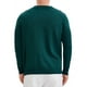 thumbnail image 3 of Camisas de polo de punto de manga larga con botones para hombres XL verdes, 3 of 6