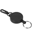 thumbnail image 1 of Porte-clés Portable Extensible Anti-Vol Rebond Anneau Noir, 1 of 7