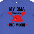 thumbnail image 4 of Inktastic Oma Loves Me Grandson Gift Youth T-Shirt, 4 of 5