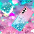 thumbnail image 4 of Glitter Telephone Case for Samsung A15 5g Case Clear Silicone for Women Girls, Cute Gold Cover Samsung Galaxy A15 5g Case Shockproof Aesthetic Durable Bumpers (Pink-Green), 4 of 14