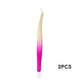 thumbnail image 3 of FACEGA 2Pcs Tweezers,High-Density Grip Lash Extension Tweezers,Compact and Flexible Lash Tweezers,Style1, 3 of 5