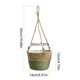 thumbnail image 3 of Cesta colgante de cuerda de yute o cesta tejida de macramé,soporte para colgar,cesta decorativa para interiores y exteriores,ideal para macetas y jardín., 3 of 6