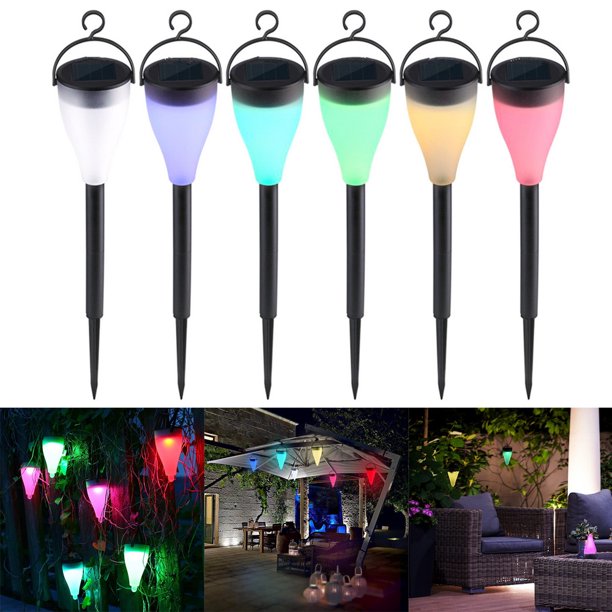Cyber Monday Clearance Solar Garden Lights Outdoor Solar Power 7 Color Changing Led Lawn Lamp 3 Lighting Modes For Garden Yard Path Lawn Landscape Walmart Com Walmart Com