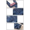 thumbnail image 2 of KIDSCOOL SPACE Baby Little Boys girls Plaid Lining Patchwork Denim Overalls Jeans,Blue, 2-3 Years, 2 of 6