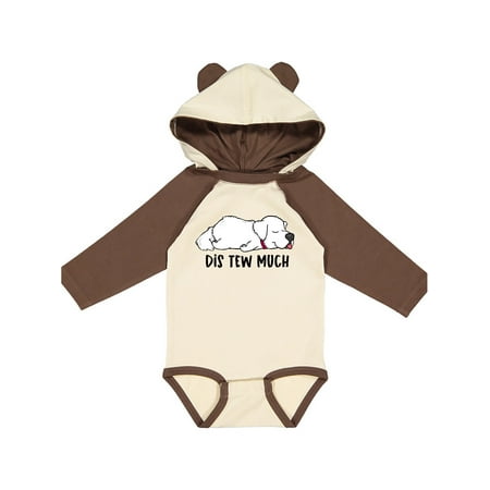 

Inktastic Napping Dis Tew Much Great Pyrenees Gift Baby Boy or Baby Girl Long Sleeve Bodysuit
