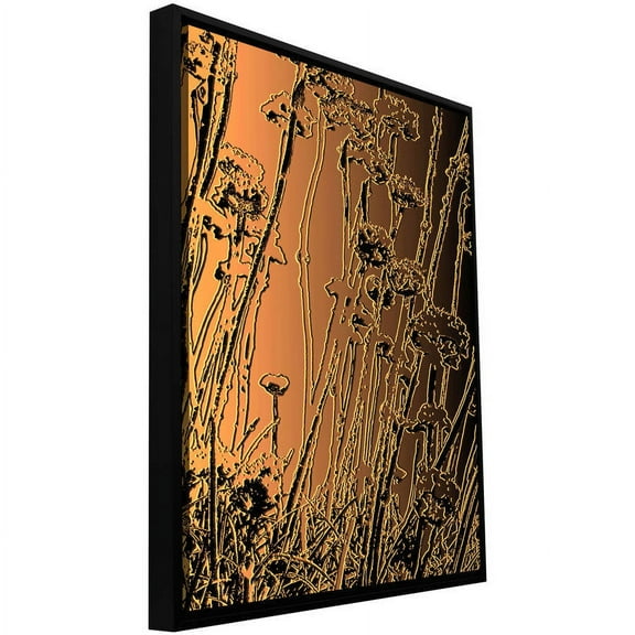 ArtWall Dean Uhlinger "In The Garden" Floater Framed Gallery-Wrapped Canvas