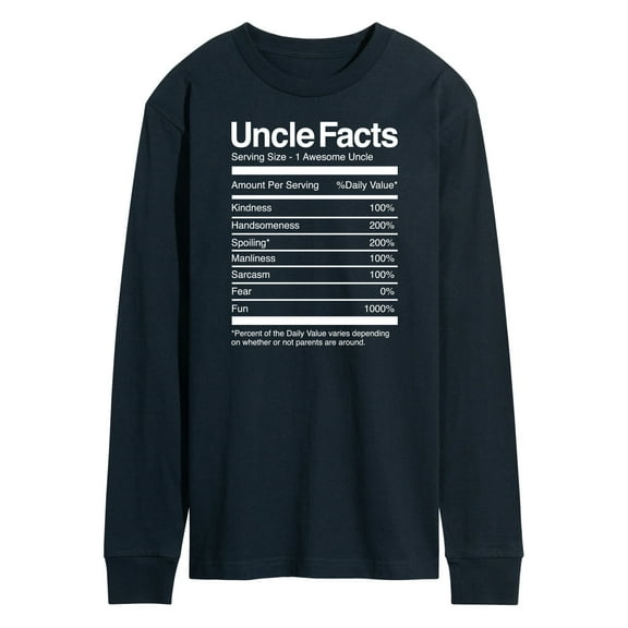 Instant Message - Uncle Facts - Men's Long Sleeve T-Shirt