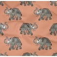 thumbnail image 4 of oneOone Organic Cotton Poplin Twill Fabric Elephant Block Print Sewing Fabric BTY 42 Inch Wide, 4 of 4