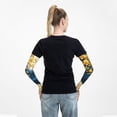 thumbnail image 6 of Xecao's Moonlit Golden Tree Peacock print Arm Sleeves offer cooling UV protection and sports compression for both men and women., 6 of 7