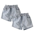 thumbnail image 2 of YTDSCS 1-8TYears Boys Girls Jean Denim Shorts for Kids Baby Soft Summer Girls Shorts Comfort Baby Girls Clothing Elastic Shorts, 2 of 8