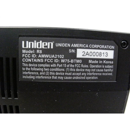 Uniden - R8 Radar Detector - Black