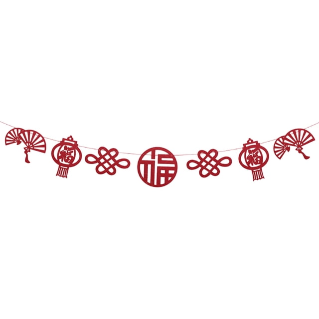 2023 Decoración de Fiestas Chinas, Banner de Año Nuevo Simbolismo Maravilloso para el Festival de Primavera para Centros Comerciales