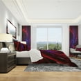 thumbnail image 3 of Designart 'Purple & Red Entanglement Abstract' Modern & Contemporary Bedding Set - Duvet Cover & Shams, 3 of 4