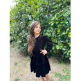 thumbnail image 5 of Arshiner Girl's Dress Vintage A-Line Long Sleeve Ruffle Swing Casual Velvet Dress with Pockets, 5 of 5
