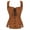 Brown, variant on Corset Pirate Burlesque Lace up Clothing for Women Wine Red XL