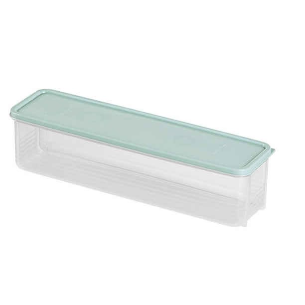 Caja Rectangular de Plástico para Guardar Pasta, Cierre Hermético, Transparente, Organizador para Colgar En El Refrigerador, Ahorra Espacio En La Cocina, Conserva La Frescura, Esencial para El Hogar.