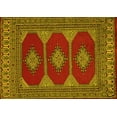 thumbnail image 1 of Ahgly Company Indoor Rectangle Persian Yellow Traditional Area Rugs, 5' x 8', 1 of 4