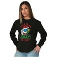 thumbnail image 4 of Santa Grumpy Smurf Jolly Christmas Long Sleeve TShirt Men Women Brisco Brands S, 4 of 6