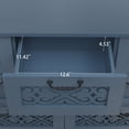 thumbnail image 4 of American Sideboard Buffet Cabinet,Storage Cabinet with 7 Drawers,Console Table for Bedroom,Living Room,Study,Blue, 4 of 7