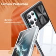 thumbnail image 5 of Compatible with Samsung Galaxy S22 Ultra Case with Built-in Screen Protector, Soft TPU Bumper Case for Samsung S22 Ultra Clear Phone Case Shockproof Anti-Scratch Transparent Cases (Black Gray), 5 of 12