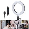 thumbnail image 4 of Anillo de luz LED, anillo de luz LED regulable de 6'' para estudio de video, cámara para selfies, teléfono, anillo de luz LED de larga duración, 4 of 12